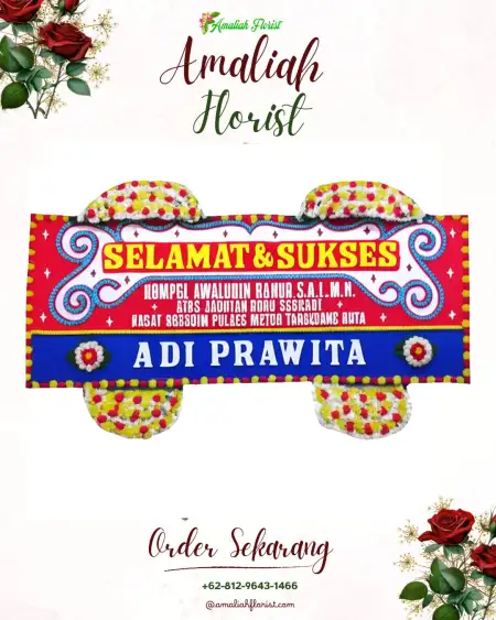Papan Bunga Ucapan Selamat Udanwuh